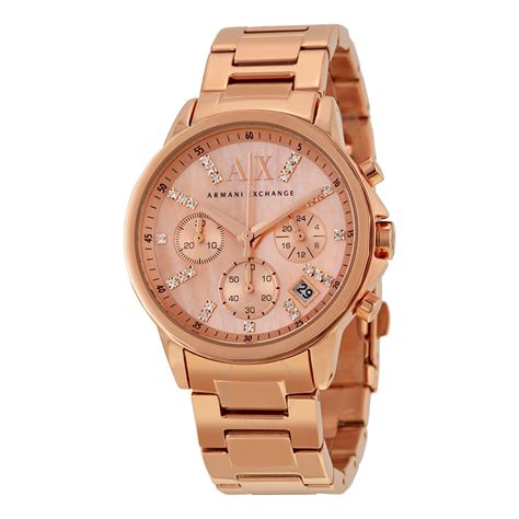 reloj mujer armani exchange ax 4241 rose gold|More.